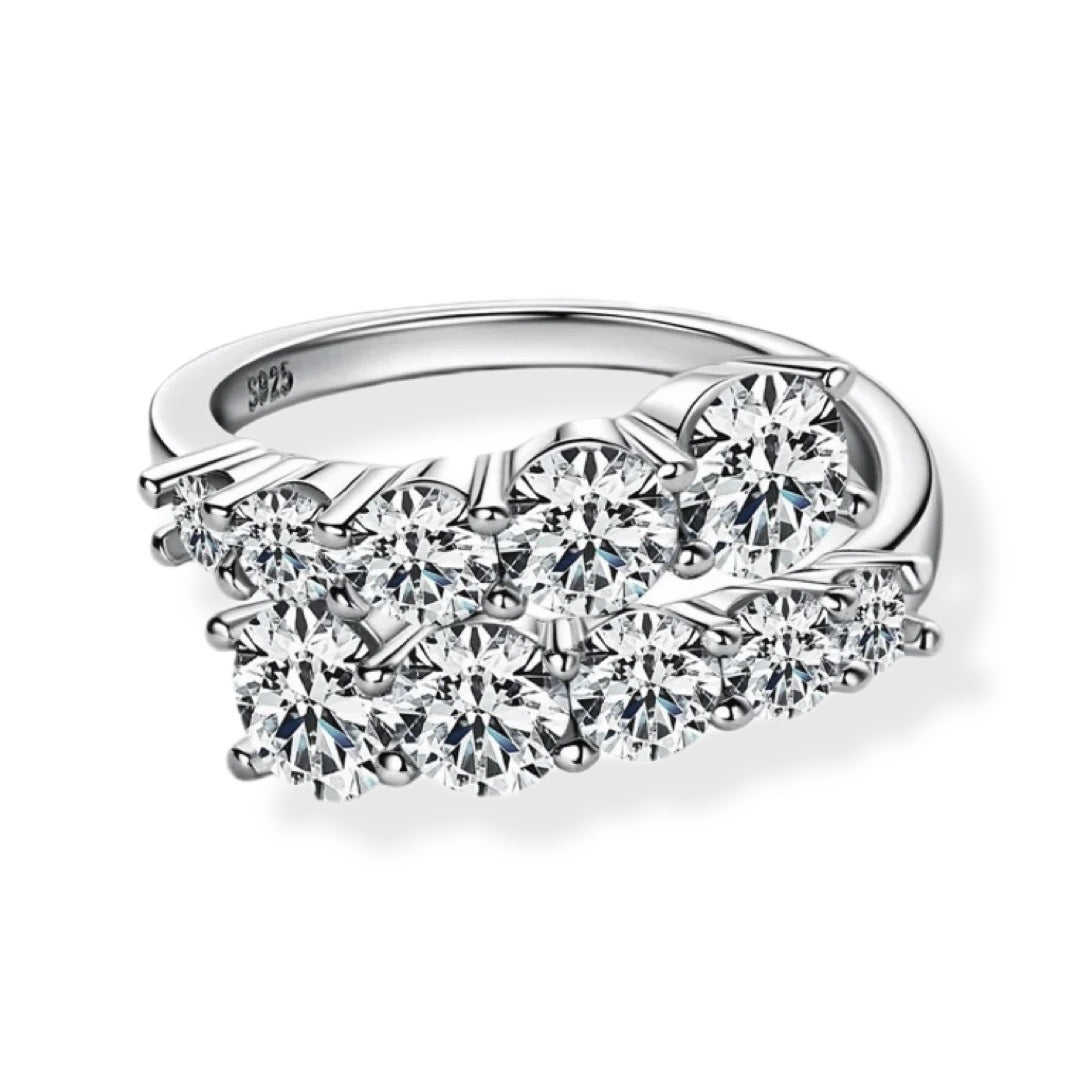 ZARIAH Moissanite Ring 0.6ct (Total)