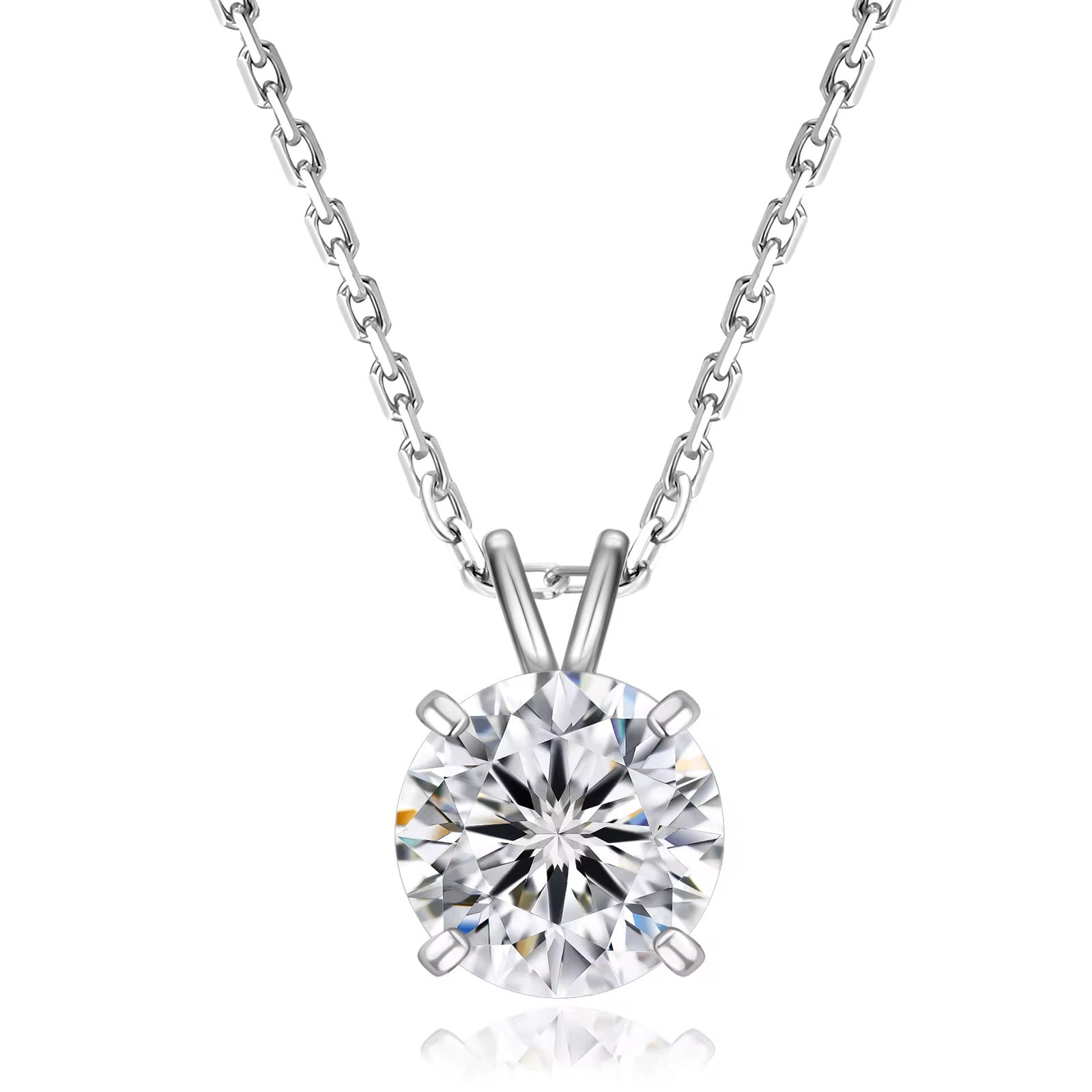 LUA Moissanite Necklace 1ct | Moissanite