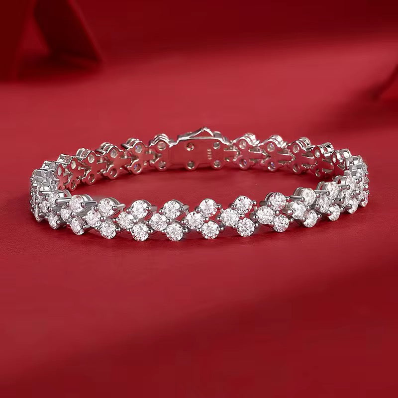 BRUNA Moissanite Bracelet 0.1ct (3mm) - 6.5 inches | Moissanite
