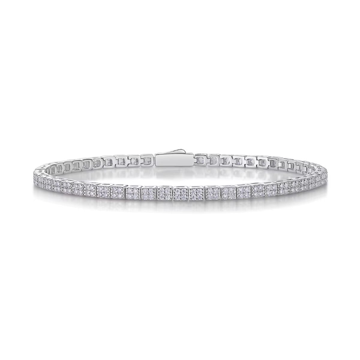 SANDY Moissanite Bracelet 1.2mm (each stone) - 6.5 inches | Moissanite