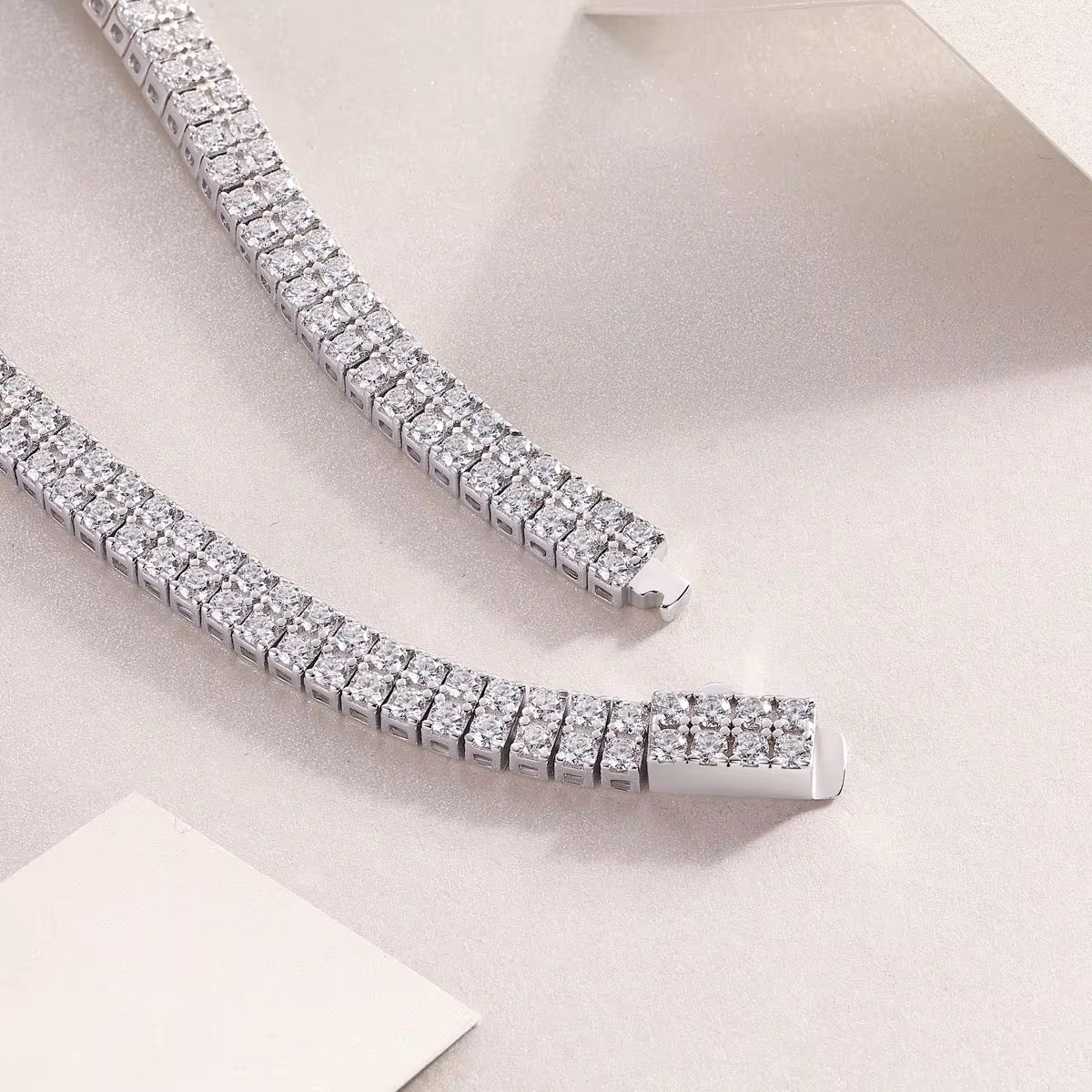 EMMA Moissanite Bracelet 0.1ct (3mm) 6.5 inches | Moissanite