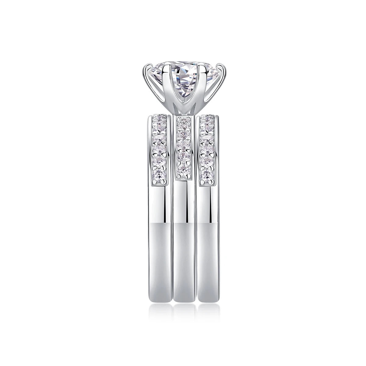 SAFIYA Moissanite Ring Set 2ct