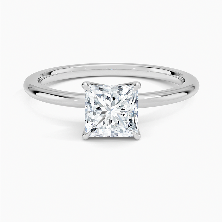 TALIA 1 Carat Princess-cut Moissanite Ring in Sterling Silver