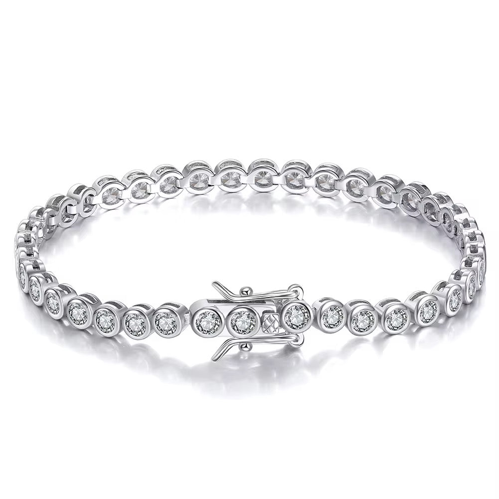 ZARA Bracelet | 3mm width - 7 inches length | Zirconia (Casting)