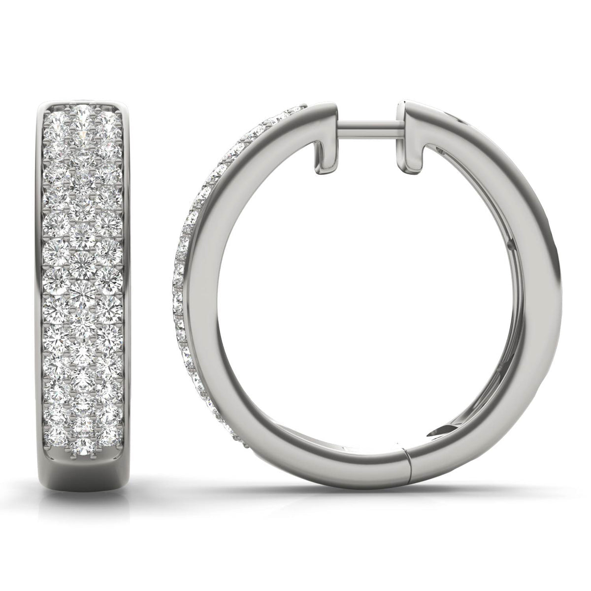 BELINDA Round Cut Moissanite Stud Earrings – 0.51 Carat Total