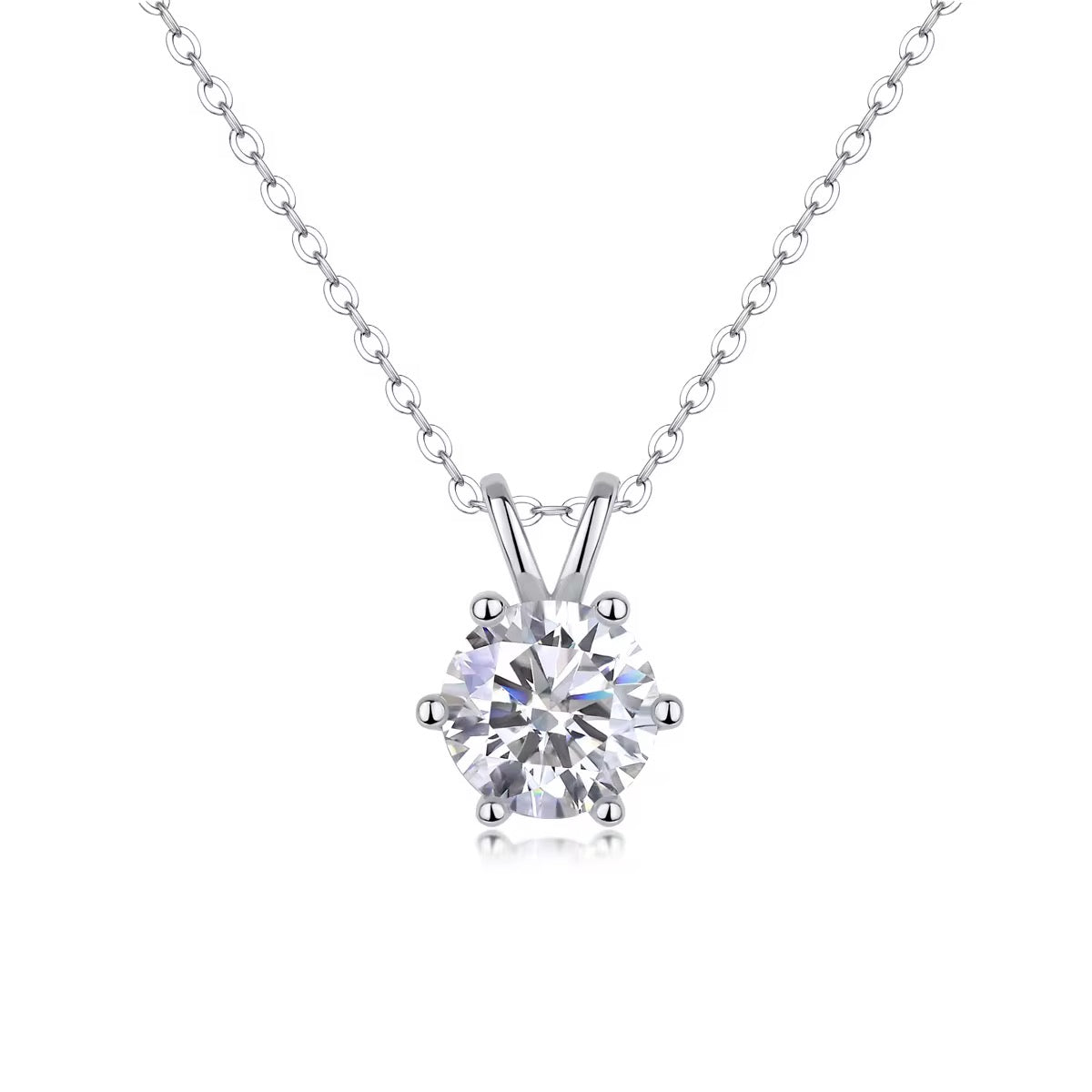 LUA Moissanite Necklace 1ct | Moissanite | Sterling Silver