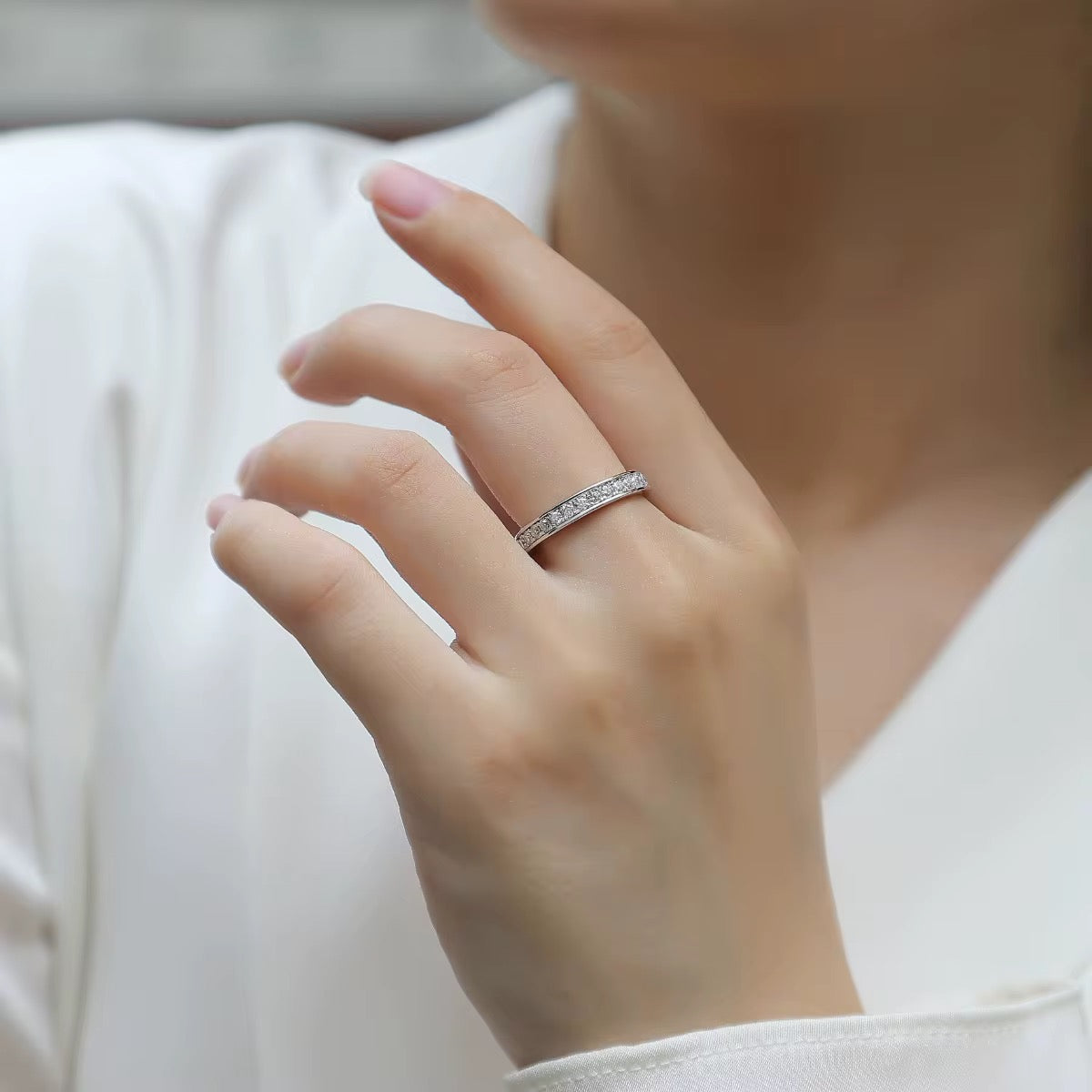 CRIS Moissanite Band 0.025ct (Full stones 1.8mm)