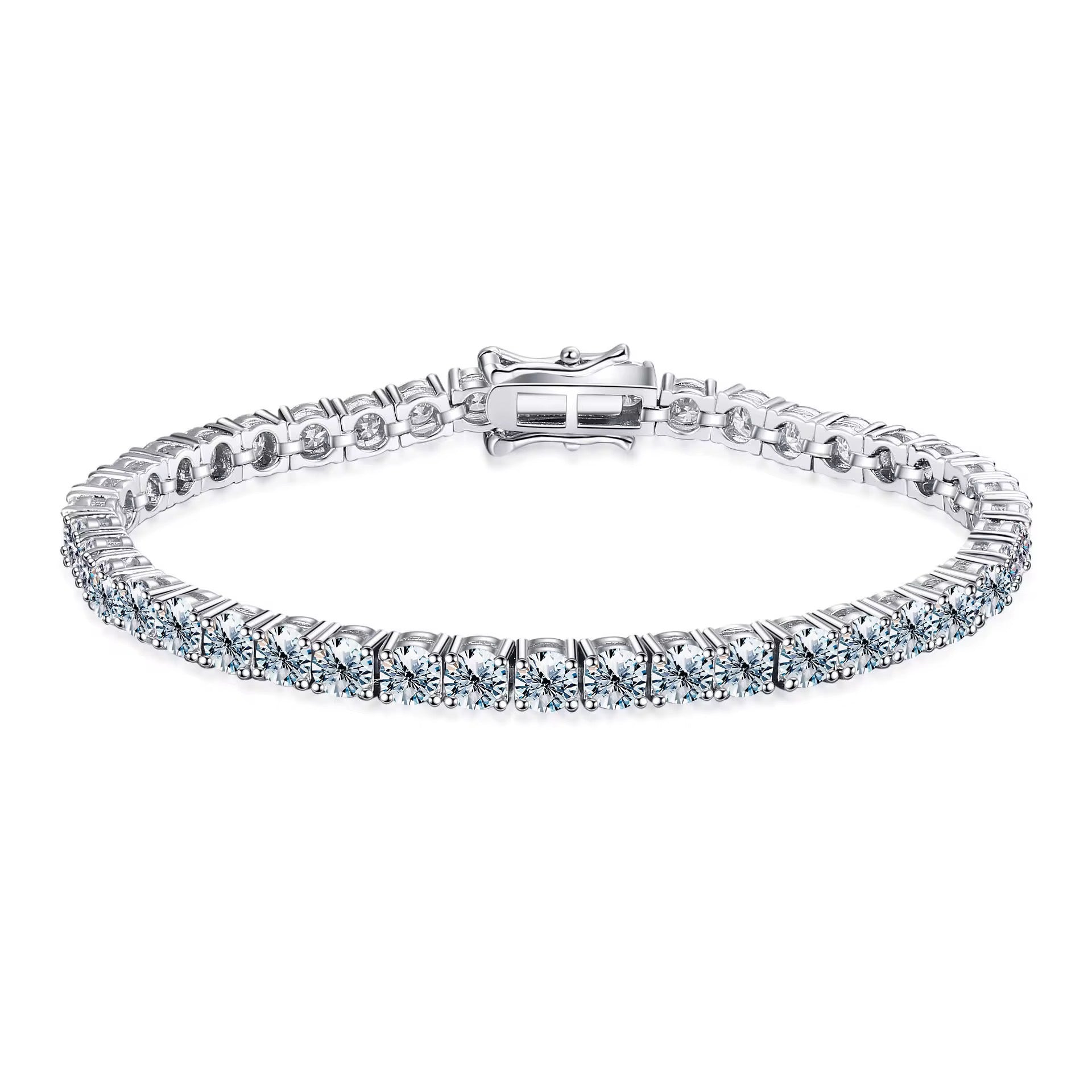 TAYANE Moissanite Bracelet 0.3 carat (4mm) - 6.5 inches (Casting) | Moissanite