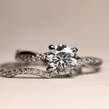 ETERNAL Moissanite Ring Set 1ct