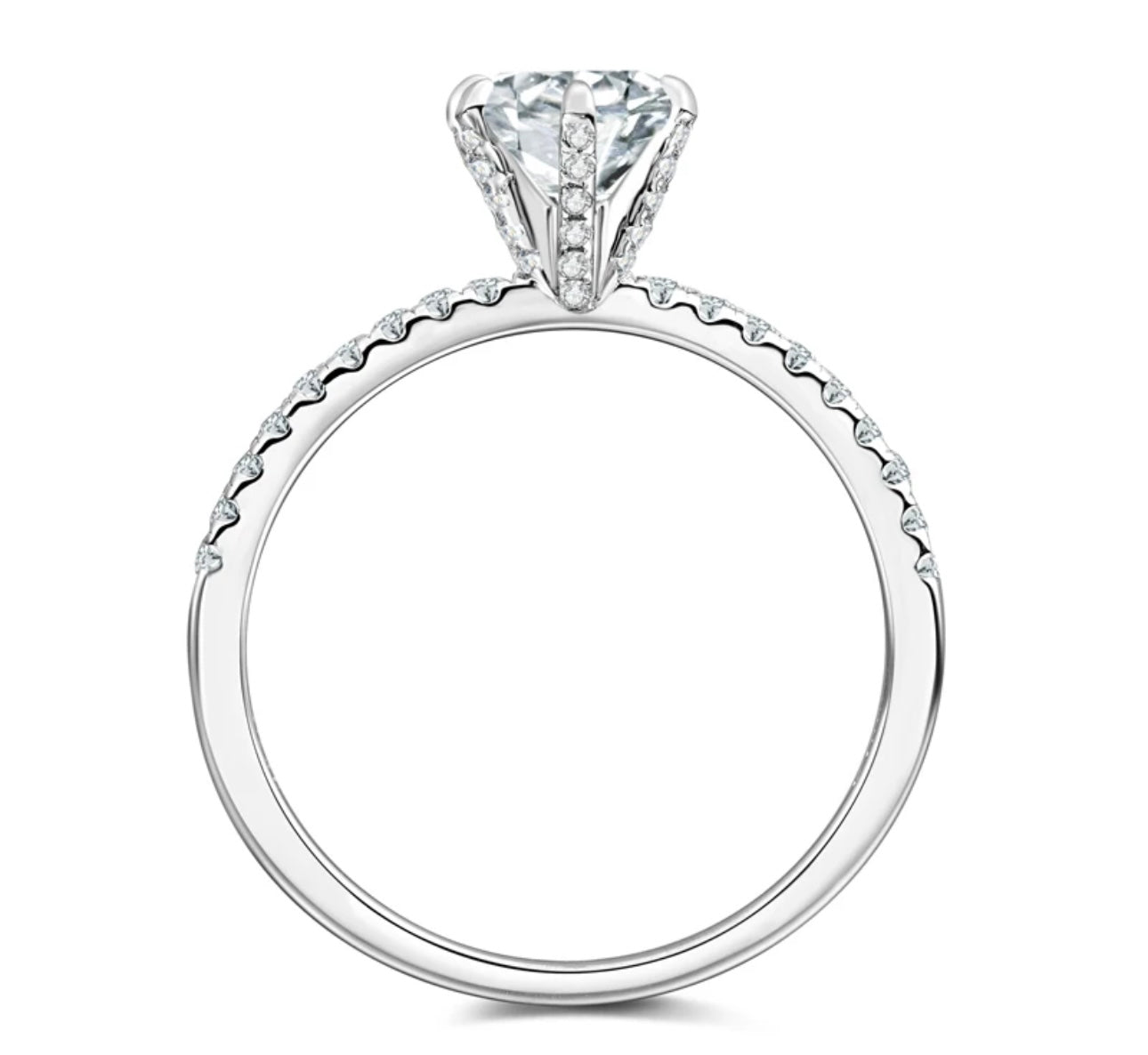 LILIAN Moissanite Band 1ct