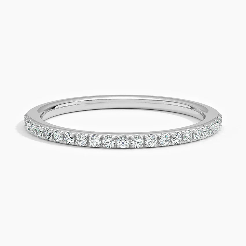 SKY Moissanite  Band 0.015ct (Half stones)