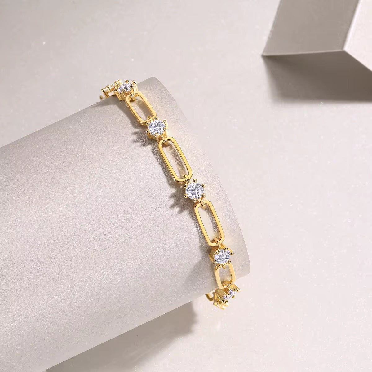 JOSEPHINE Moissanite Bracelet 0.1ct - 6.5 inches