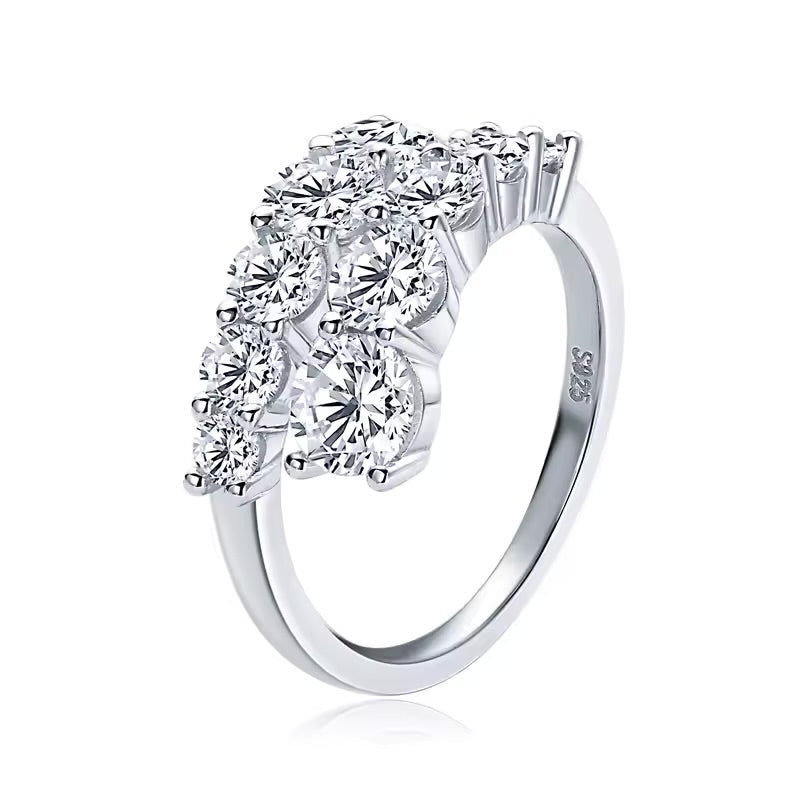 ZARIAH Moissanite Ring 0.6ct (Total)