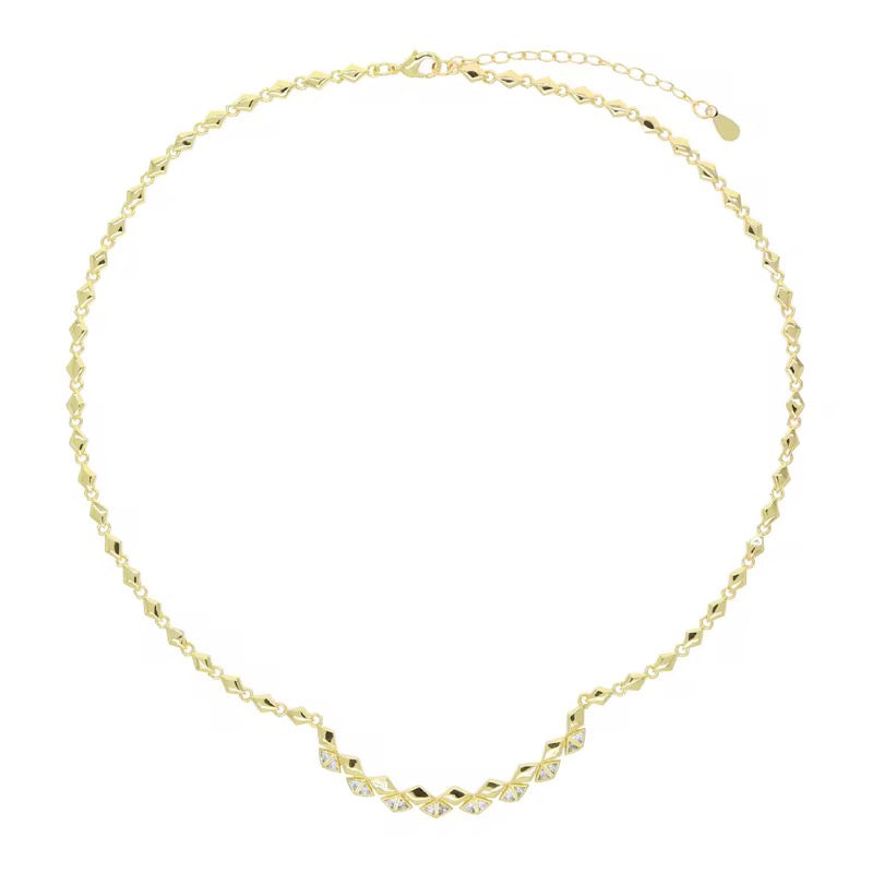 MARTA Necklace | Zirconia (Adjustable Length)