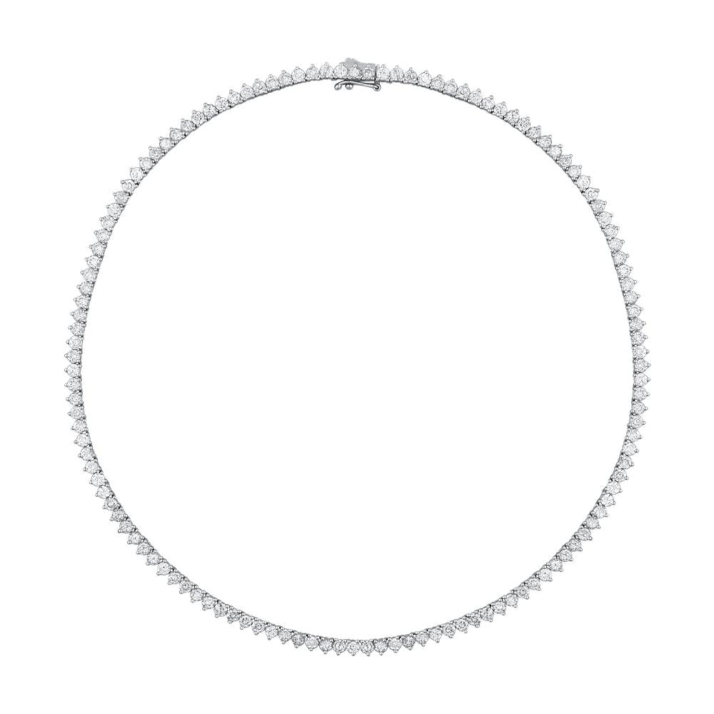 DUA Tennis Necklace 3mm width - 16 inches length | Zirconia (Casting)